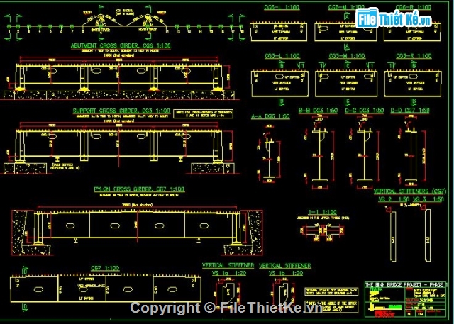 Thiết kế,bản vẽ cad,bản vẽ cầu đường,bản vẽ cầu Bính,thiết kế cầu Bính